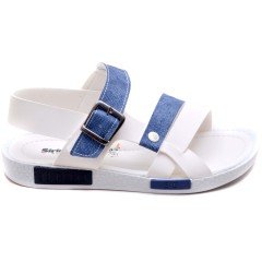 SG-412 Erkek Çocuk Filet Sandalet - Beyaz