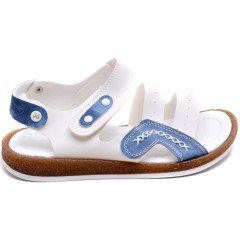 SG-414 Erkek Çocuk Filet Sandalet - Beyaz