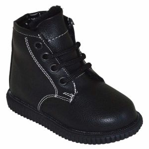 Desenli Bebe Botu - Siyah