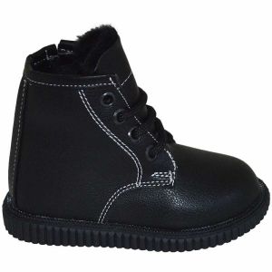 Desenli Bebe Botu - Siyah