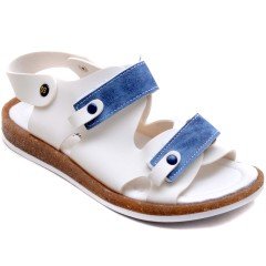 SG-418 Erkek Çocuk Filet Sandalet - Beyaz