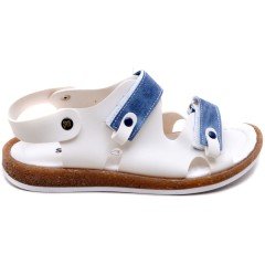 SG-418 Erkek Çocuk Filet Sandalet - Beyaz