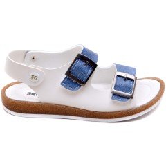 SG-420 Erkek Çocuk Filet Sandalet - Beyaz/M
