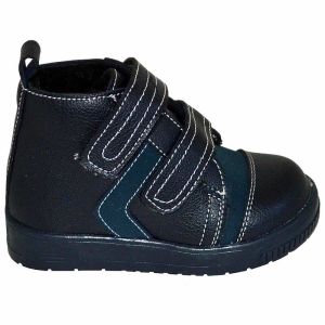 Desenli Bebe Botu - Lacivert/Füme