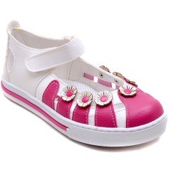 SG-461 Kız Çocuk Filet Sandalet - Pembe