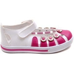 SG-461 Kız Çocuk Filet Sandalet - Pembe