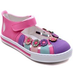 SG-461 Kız Çocuk Filet Sandalet - Mor