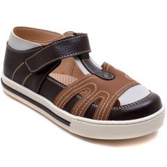 SG-484 Erkek Çocuk Filet Sandalet - Kahverengi
