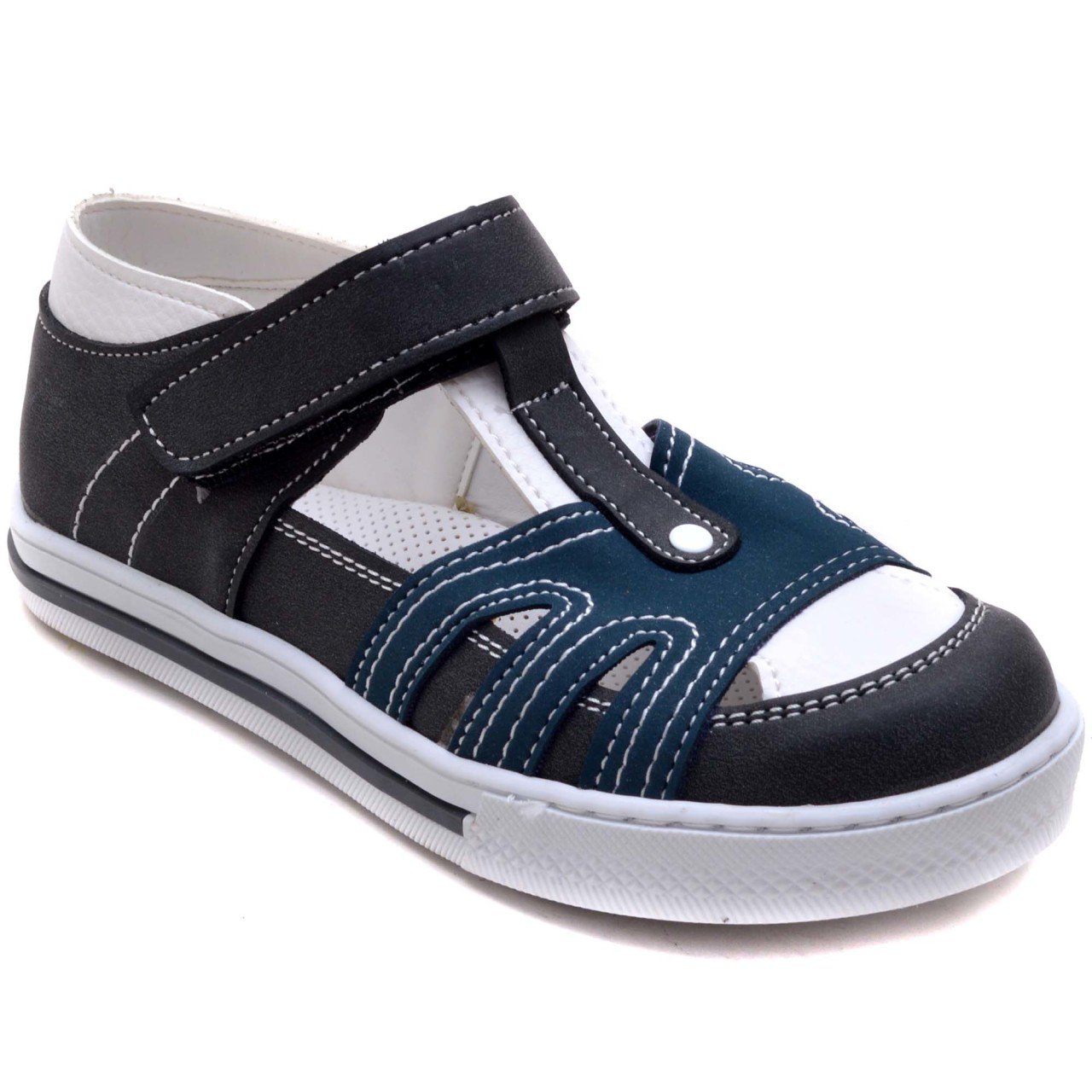 SG-484 Erkek Çocuk Filet Sandalet - Füme