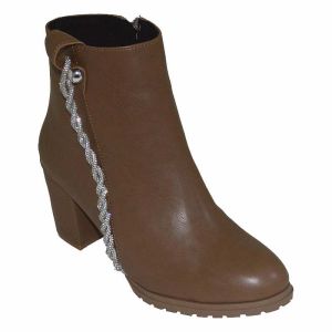Kadın Stiletto Kışlık Bot  - Kahverengi