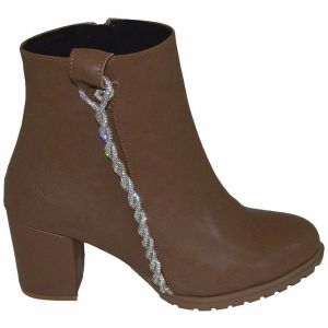 Kadın Stiletto Kışlık Bot  - Kahverengi
