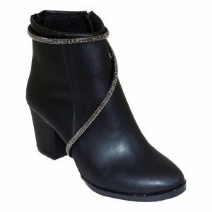 Kadın Stiletto Kışlık Bot  - Siyah