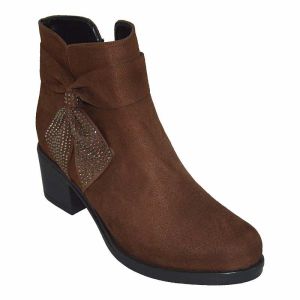 Kadın Stiletto Kışlık Bot  - Kahverengi