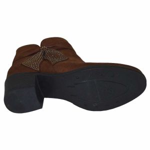 Kadın Stiletto Kışlık Bot  - Kahverengi