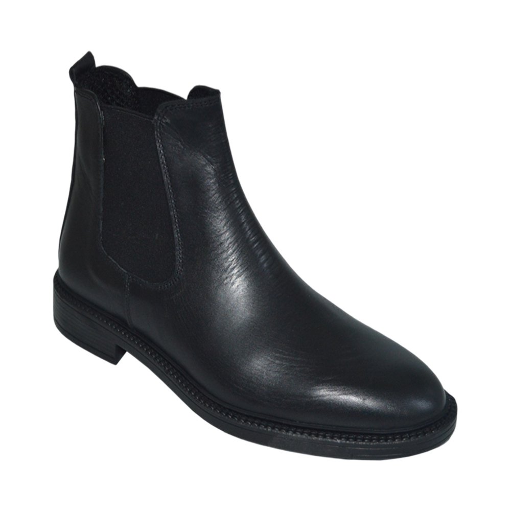 Erkek kışlık desenli bot - siyah