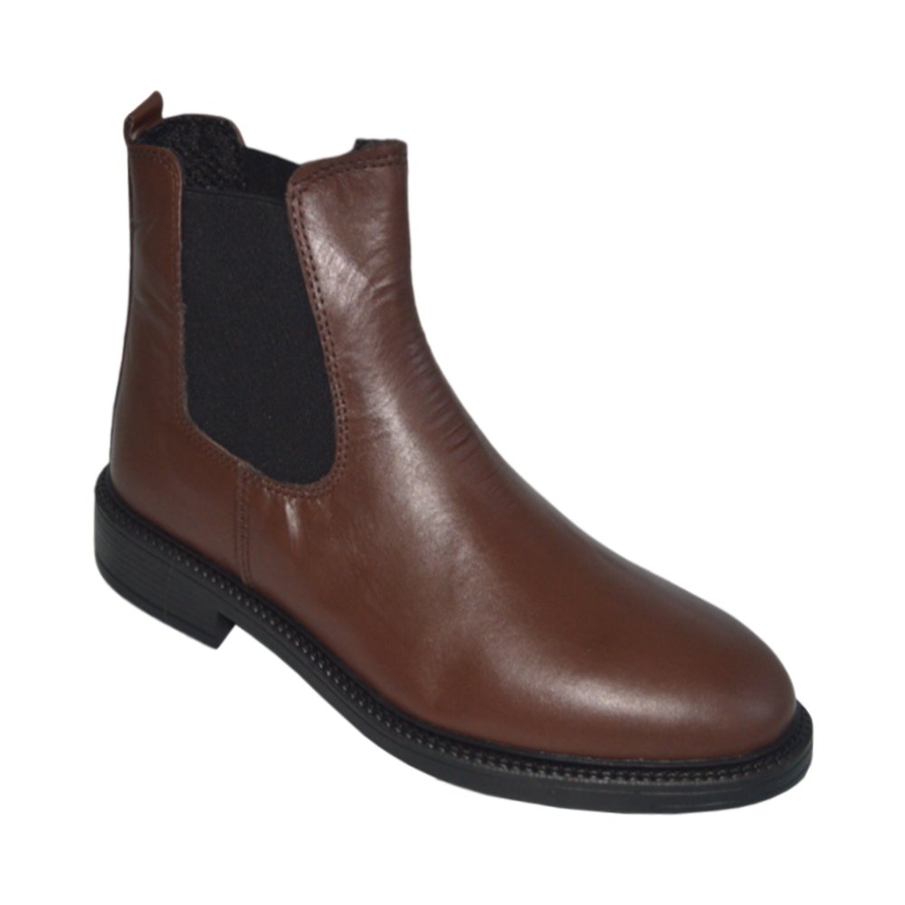 Erkek kışlık desenli bot - koyu kahverengi