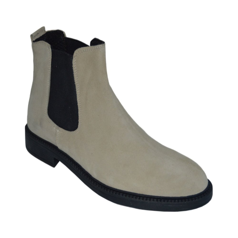 Erkek kışlık desenli bot - açık gri