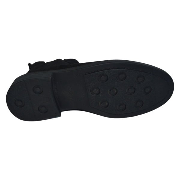 Erkek kışlık desenli süet bot - siyah