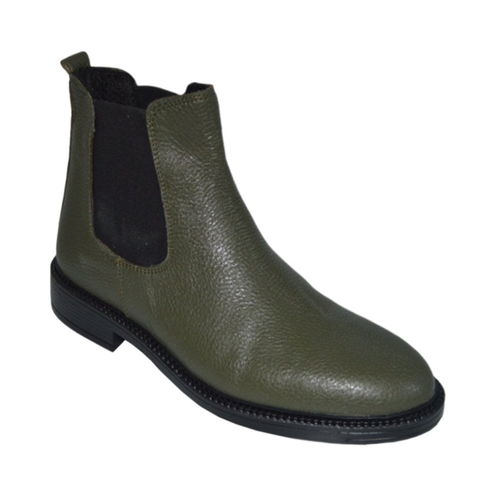 Erkek kışlık desenli bot - zümrüt yeşil