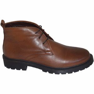 Erkek Klasik Kışlık Deri Bot - Kahverengi