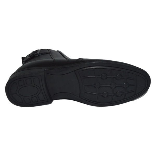 Erkek kışlık kısa desenli bot - siyah