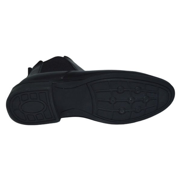 Erkek kışlık kısa desenli bot - siyah