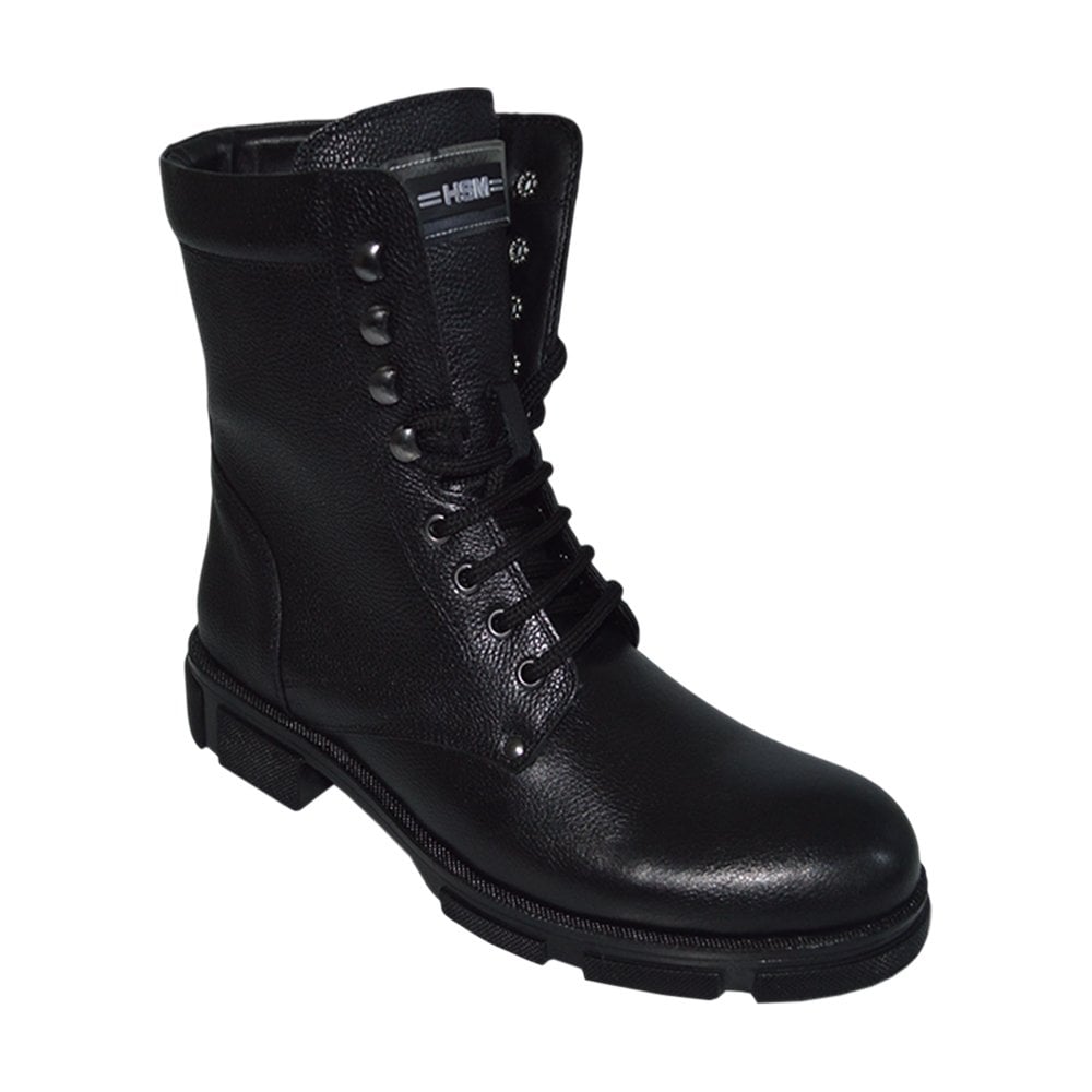 Erkek kışlık uzun desenli bot - siyah