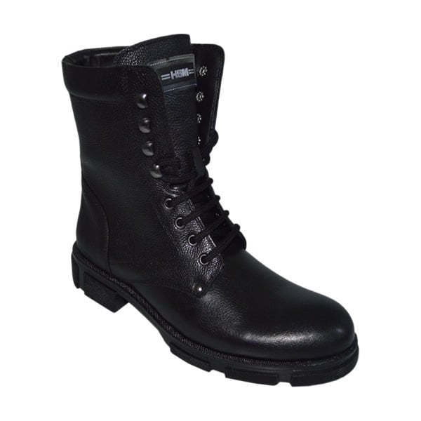 Erkek kışlık uzun desenli bot - siyah