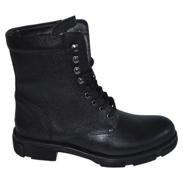 Erkek kışlık uzun desenli bot - siyah