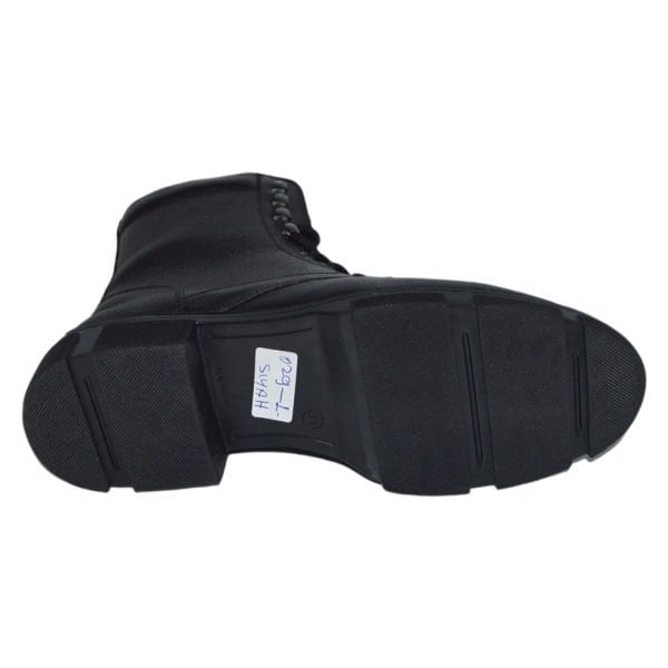 Erkek kışlık uzun desenli bot - siyah