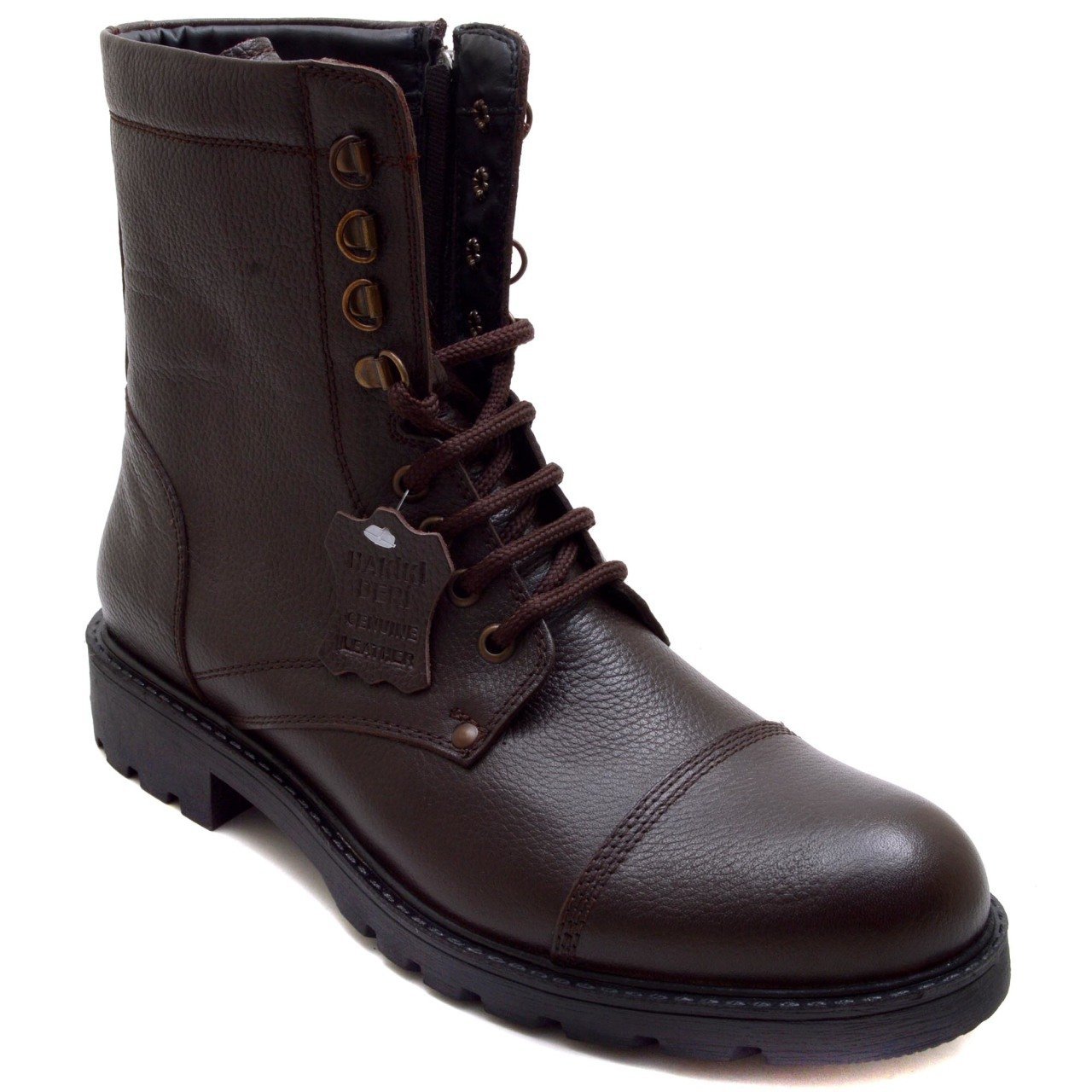 YK-256 Erkek Postal Model Kışlık Bot - Kahverengi