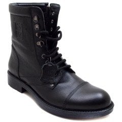 YK-257 Erkek Postal Model Kışlık Bot - Siyah