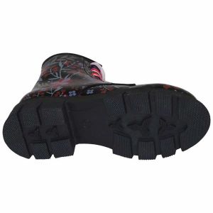 Desenli Fashion Filet Bot - Siyah