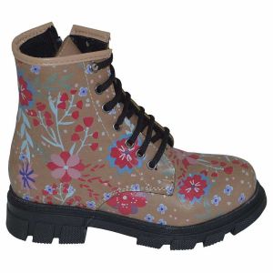 Desenli Fashion Filet Bot - Kahverengi