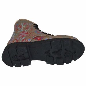 Desenli Fashion Filet Bot - Kahverengi