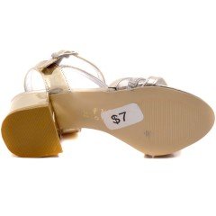 APS-58 Abiye Kız Filet Sandalet - Sarı/S