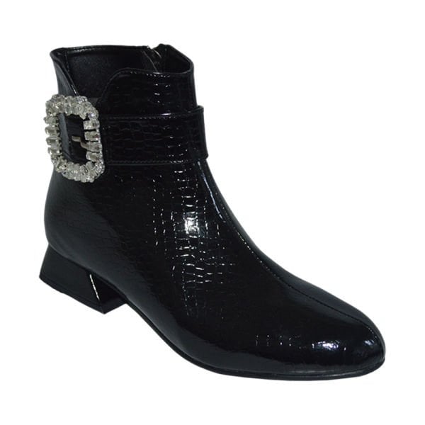 kadın kışlık stiletto - siyah