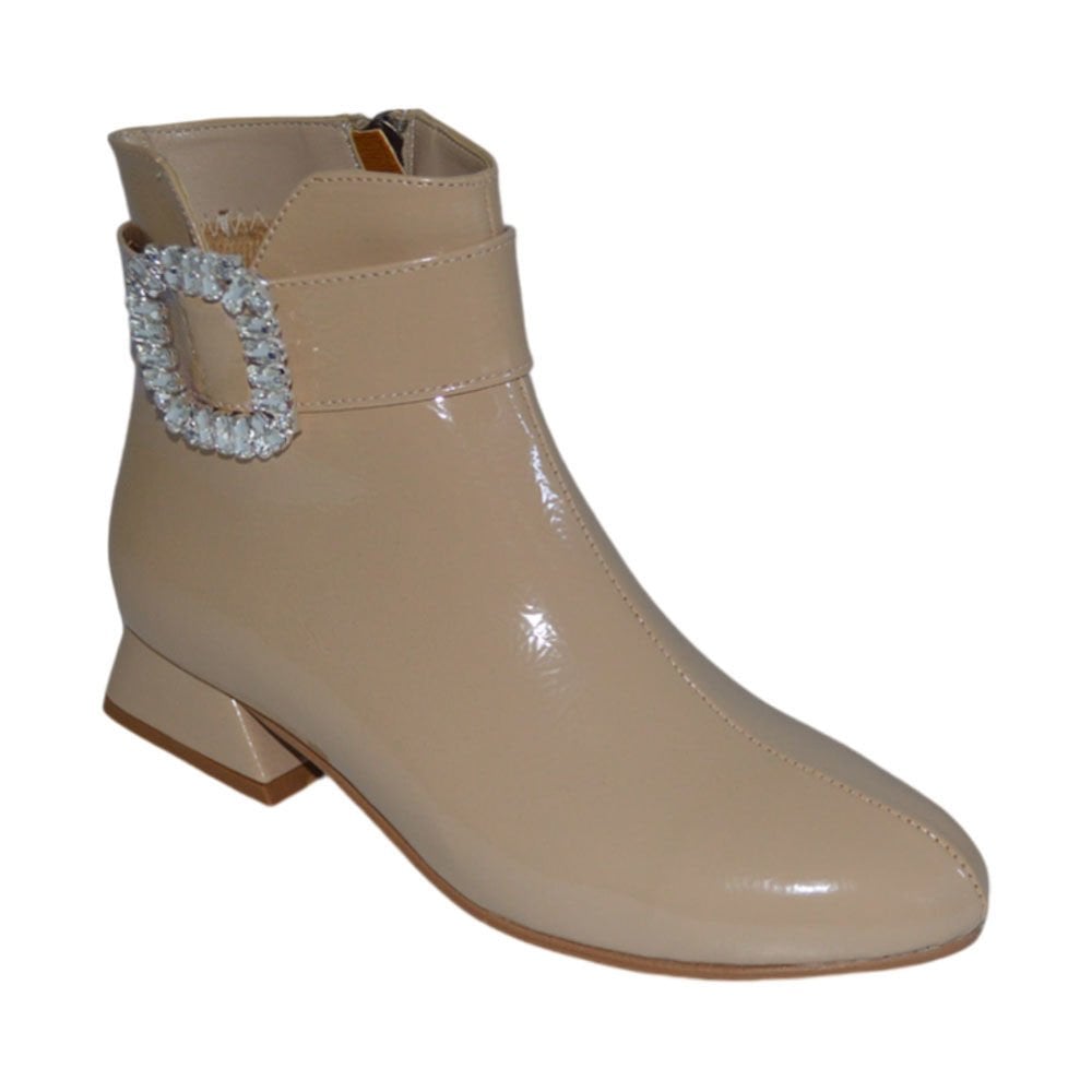 kadın kışlık stiletto - bej