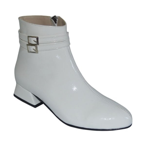 kadın kışlık stiletto - beyaz