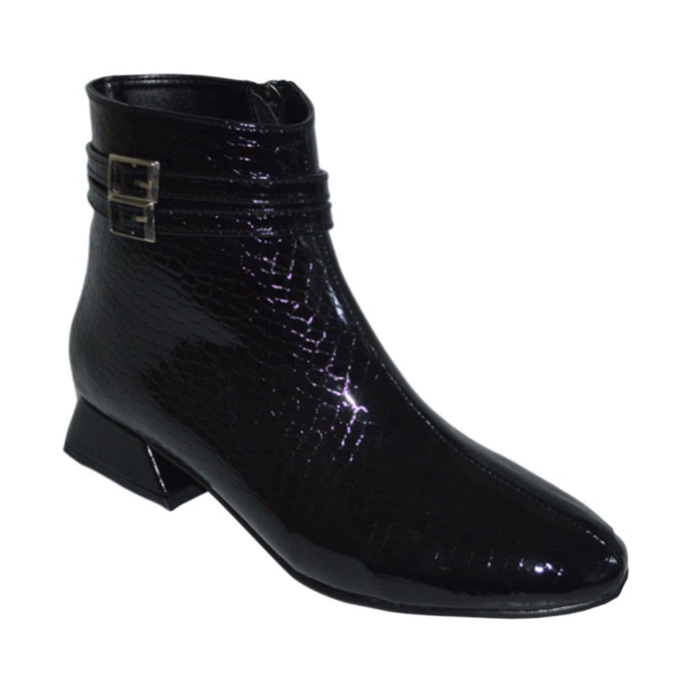 kadın kışlık stiletto - siyah