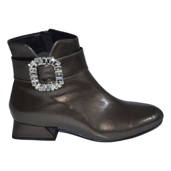 kadın kışlık stiletto - bronz rengi