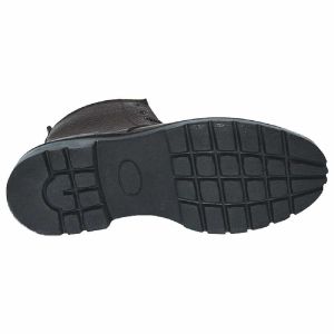 Erkek Desenli Kışlık Deri Bot - Kahverengi