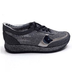 436-GUD Fileli Spor Model Kadın Ayakkabı - Gri