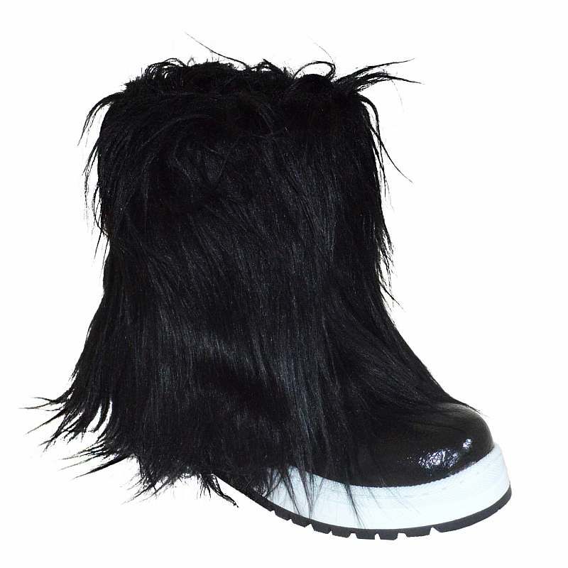Kürklü Fashion Filet Bot - Siyah