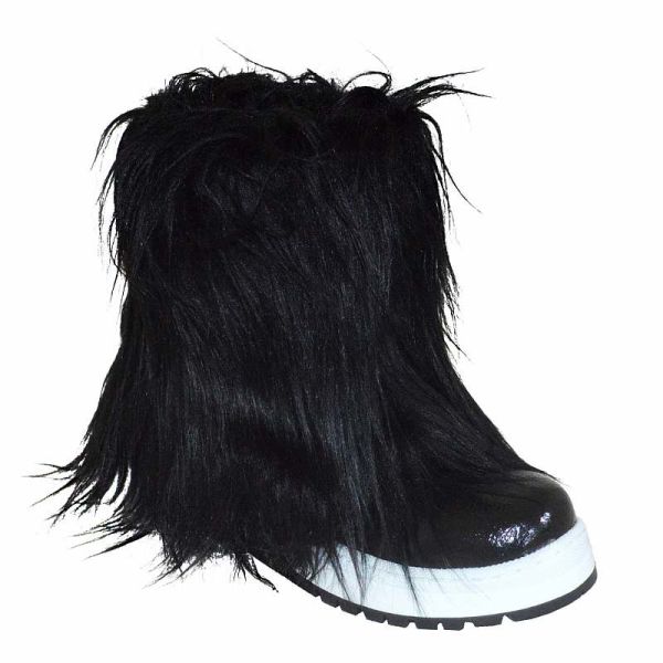 Kürklü Fashion Filet Bot - Siyah