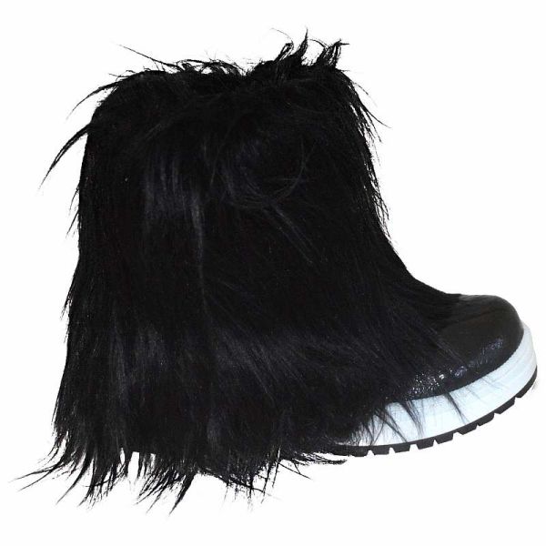 Kürklü Fashion Filet Bot - Siyah