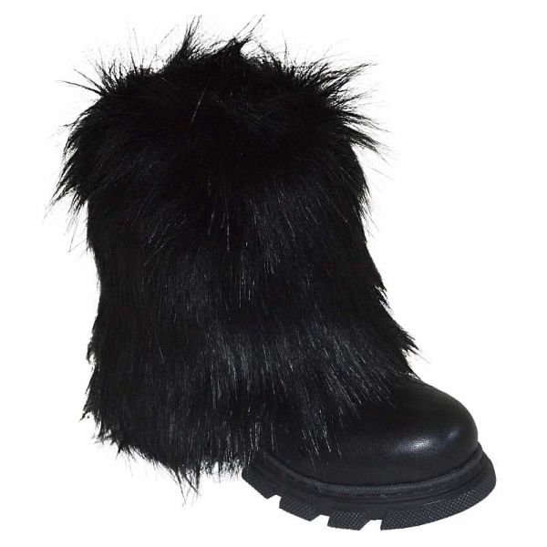 Kürklü Fashion Filet Bot - Siyah