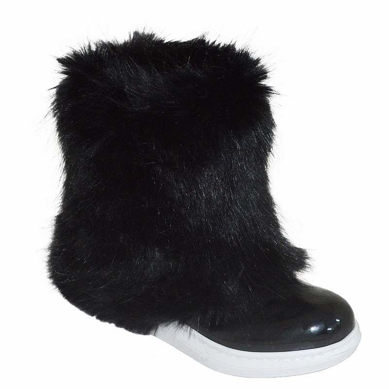 Kürklü Fashion Filet Bot - Siyah