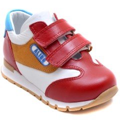ALB-R Kış için Bebe Spor Ayakkabısı - Kırmızı (Deri)