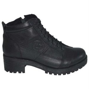 Kadın Kışlık Deri Bot - Siyah